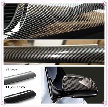 5D Yüksek Parlak Karbon elyaflı vinil film Araba Styling Wrap Aksesuarları Ford C-MAX Flex B-MAX Atlas Bölge Formülü Vertrek