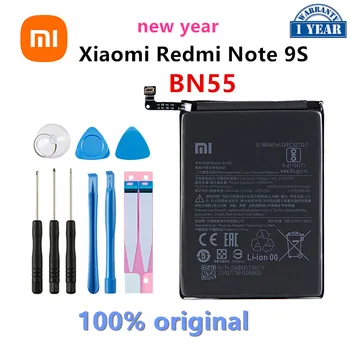 XİAO mi 100 % Orijinal BN55 5020mAh Pil Xiaomi Redmi İçin Not 9 S Not 9 S Note9S Telefonu Yedek Piller + Araçları