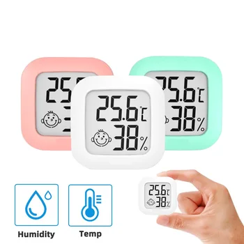 Mini LCD Dijital Termometre Higrometre Kapalı Oda Sıcaklığı Nem Ölçer Sensörü Ölçer Hava İstasyonu