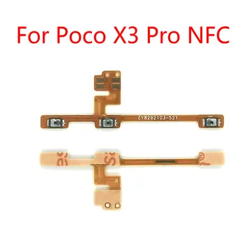 Yeni Güç Hacmi Flex Kablo AÇIK kapalı Yan Düğme Anahtarı Flex Kablo Xiaomi Poco X3 / X3 Pro / X3 NFC Yedek Yedek Parça