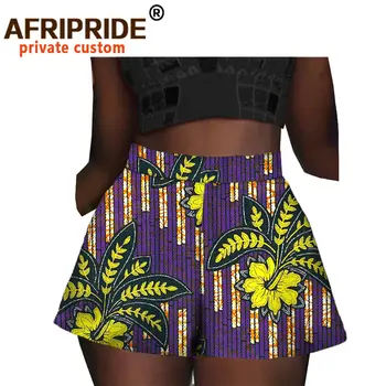 2022 Yaz Afrika Ankara Baskı Şort Kadınlar için Rahat kısa pantolon Saf Pamuk Batik Baskı Desen Afrika Şort A2021004