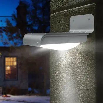 16 Led hareket sensörü güneş ışıkları hava koşullarına Dayanıklı duvar çit Montaj lambaları açık bahçe çim veranda yolu