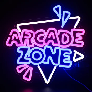 Arcade Bölge Özel Neon Burcu aile çocuk odası İşareti En İyi Serin Neon Oyun yeri Mağaza Bar kulübü Neon ışıkları duvar dekor Led ışıkları