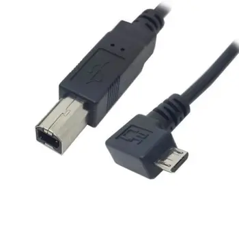 CYDZZihan hakkında Detaylar Sol Açılı 90 Derece Mikro USB OTG Standart B Tipi Yazıcı Tarayıcı Sabit Disk