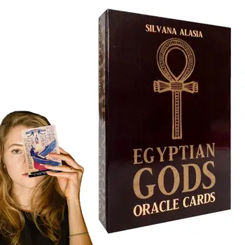 Tarot Kartları İngilizce Sürüm Mısır Tanrıları Oracle Kartları Parti Kurulu Oyunu Oracle Kartları Aile Partisi İngilizce Oyun Kartları