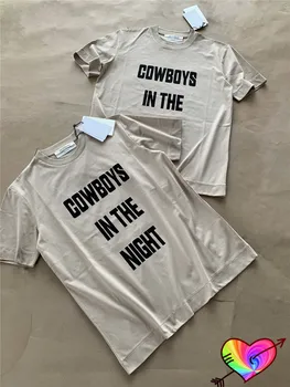 2022ss 1017 ALYX 9SM T-shirt Erkekler Kadınlar 1:1 Yüksek Kaliteli Cowboys Gece Grafik ALYX Tee Bir Logo Üstleri Kısa Kollu