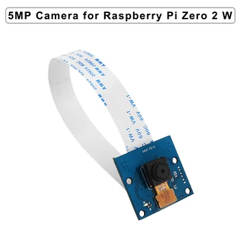 5MP Ahududu Pi Sıfır 2 W Kamera Modülü 1080P 720P OV5647 Kamerası Mini Braketi 50 100 200 cm FFC Kablosu Ahududu Pi Sıfır için