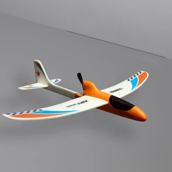 Düzene Süs Eğitici Elektrikli El Atma Modeli DIY Komik Planör EPP Köpük Kondansatör Hediye Uçak Oyuncak Çocuk