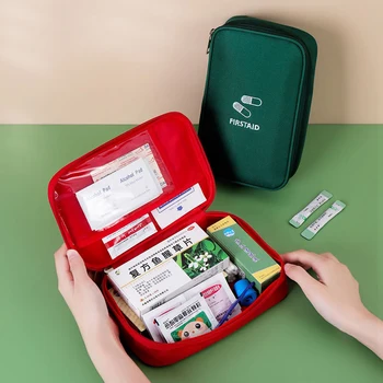 Taşınabilir Seyahat Ilk Yardım Çantası Oxford tıbbi saklama çantası Tıbbi Kiti Acil Survival Çanta Açık Kamp ıçin Ilaç Kutuları