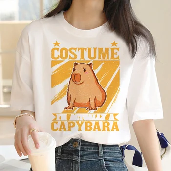 Capybara tshirt giyim erkek vintage streetwear baskı y2k anime t shirt tişört anime çift elbise
