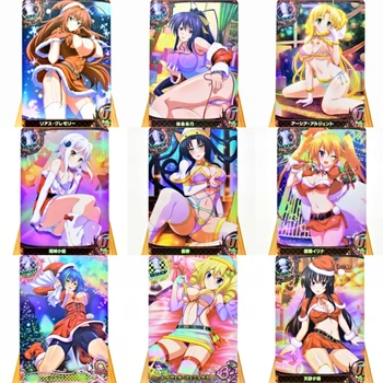 9Stks / set anime mobil oyun flash kart Lise D×D ACG kart oyunu fan Mika koleksiyonu flash kart kawaii kız seksi kız