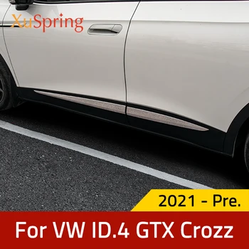 Araba Kapı Gövde Yan Koruyucu ayar kapağı Şeritler Dekorasyon Garnitür Styling VW ID.4 ID4 KİMLİĞİ 4 GTX Crozz 2021 2022 2023