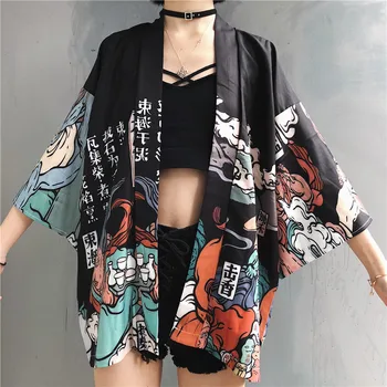 Kadın kimonosu Hırka Japon Giyim Gömlek Haori Obi Yukata Kadın Plaj Yaz Kimono Kadınlar İçin Cosplay Gömlek