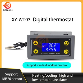 WT02 WT03 lcd ekran Uzaktan WİFİ sıcaklık kontrol cihazı Modülü Yüksek Hassasiyetli Termostat WiFi İletişimi İle