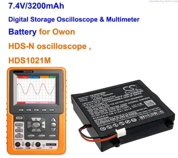 Cameron Çin 3200mAh Dijital Depolama Osiloskop ve Multimetre pil HDS1021BAT Owon HDS1021M, HDS-N osiloskop