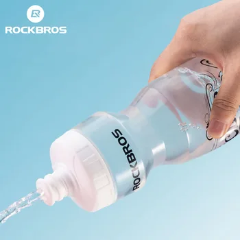 ROCKBROS bisiklet su şişesi bisiklet su şişe kafesi 600 ML 750 ML taşınabilir su ısıtıcısı spor ROCKBROS şişe tutucu bisiklet aksesuarı