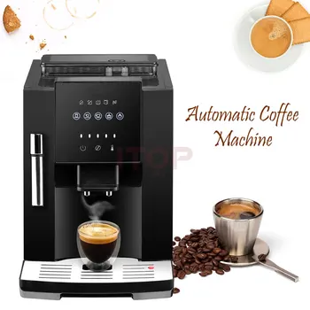 ITOP Tam Otomatik 19 Bar Kahve makinesi Kahve Çekirdeği Değirmeni Süt Köpüğü Espresso Kahve Makinesi Sıcak Su ve süt köpüğü