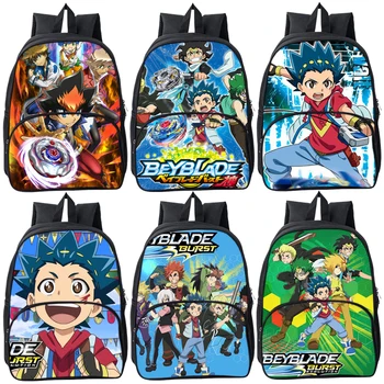 Karikatür Beyblade gençler için sırt çantası Anime Okul Çantalarını Erkek Kız Okul Çantaları Çocuk Seyahat Sırt Çantası Öğrenci Okula Dönüş Hediye