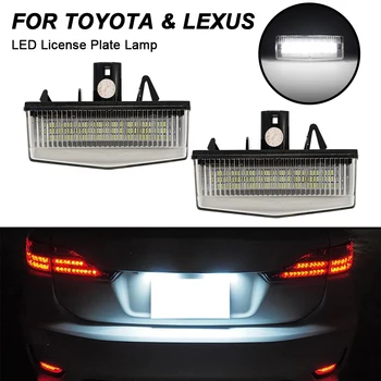 Led ışık Toyota Prius İçin XW20 XW30 Prius Artı / V Venza Matris RAV4 Plaka Lambaları 2 ADET Numarası Plaka İşık Lexus CT200h