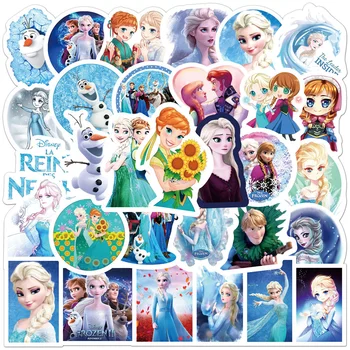 10/30/50 adet Sevimli Disney Film Dondurulmuş Çıkartmalar Prenses Anna Elsa Kristoff Olaf Karikatür Çıkartmaları DIY Günlüğü Dizüstü Bagaj Çocuk Oyuncak