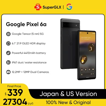 Orijinal Google Pixel 6A 5G Smartphone 6GB RAM 128GB ROM 6.1 