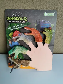 çocuk dinozor parmak kuklası simülasyon hayvan parmak seti yumuşak kauçuk ebeveyn-çocuk interaktif aile hikaye anlatımı sahne