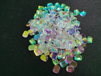 100 Adet Tırnak Aurora Ab kristal cevheri Taklidi Dekorasyon Senfoni Reçine Nail Art İpucu Boncuk Lehçe Manikür Takı Charm Taş Kiti