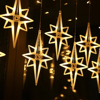 Noel LED Dize İşıklar Peri Perdeler Lamba Tatil Aydınlatma Düğün Garland Bahçe Açık Kapalı Dekor Ev Dekorasyon Yeni