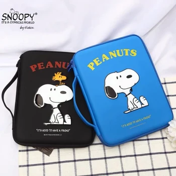 Kawaii Snoopy Anime Karikatür Tablet sert çanta Paramparça Geçirmez Kılıf Taşınabilir Klavye Organizatör