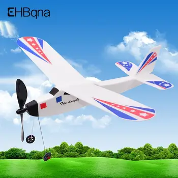 DIY Uçak Modeli El Atmak Eğitici Oyuncaklar Öğrenciler İçin Uçan Planör lastik bantlar Güç Köpük Uçak Uçak Oyuncak