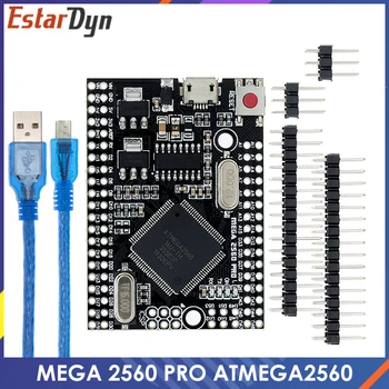 MEGA 2560 PRO Gömme CH340G/ATMEGA2560-16AU Çip ile erkek pinheader arduino için Uyumlu Mega2560 DIY