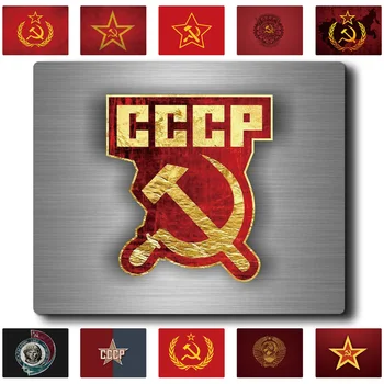 CCCP mouse pad Birliği Sovyet Sosyalist Republics Yuri Gagarin SSCB lastik pedi ofis fincan altlığı Parti favor hediyeler