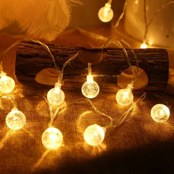 Yeni pil gücü LED toplu süs ışıkları peri dize su geçirmez açık hava aydınlatması Noel tatili düğün parti ışıkları dekorasyon