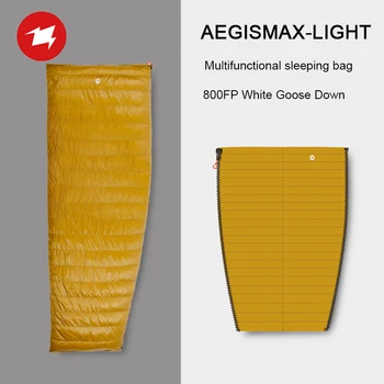 AEGISMAX Açık Kamp ışık 800FP Beyaz Kaz Tüyü Zarf Üç Sezon Aşağı Yetişkin Naylon Uyku Tulumu