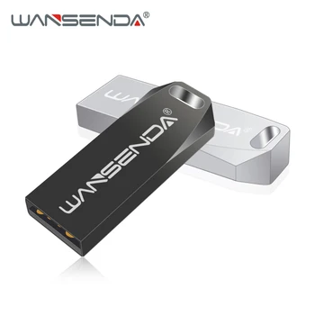 Wansenda Mini Metal USB flash sürücü 128 GB 64 GB Cle USB 2.0 Yeni stil Taşınabilir Kalem sürücü 32 GB 16 GB 8 GB 4 GB Pendrive Bellek Sopa