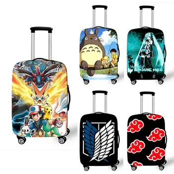 Totoro Baskı Kalınlaşmak Bagaj Kapağı 18-32 İnç Durumda Bavul Kapakları Arabası Bagaj Toz Koruyucu Kılıf Kapak Seyahat Aksesuarları