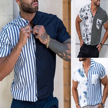 Yaz erkek Baskılı Hawaii Casual Gömlek 2022 Marka Streetwear erkek Hırka Premium Kısa Kollu Elbise Gömlek
