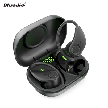 Bluedio S6 Bluetooth Kulaklık V5.1 TWS Kulaklık Kablosuz Kulak Kancası sporcu kulaklığı 13mm Sürücü HİFİ Kulaklık için mic ile telefon