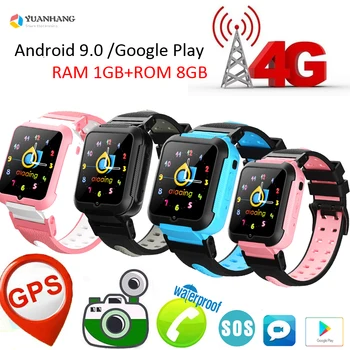 Android 9.0 Akıllı 4G Uzaktan Kamera GPS WI-FI Çocuk Çocuk Öğrenci Google Play Smartwatch Çağrı Monitör İzci Bulun Telefon İzle