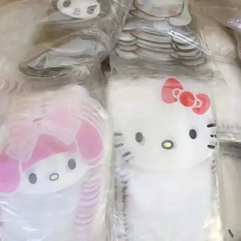 10 Adet Sanrio Kendinden kilitli torba Kuromi Hello Kitty My Melody Yeniden Kapatılabilir Şeffaf Torba Vakum saklama çantası şeffaf poşetler Kalınlığı