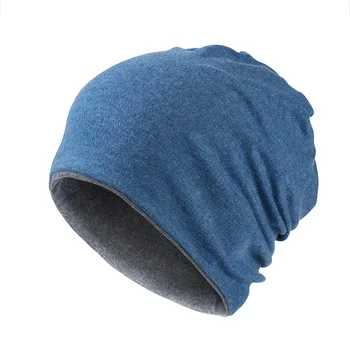 Sonbahar Kış Kalın Sıcak Şapka Erkekler Kadınlar İçin Erkekler Skullies Beanies Düz Renk Türban Şapka Kadın Erkek Rüzgar Geçirmez Kap Kaput
