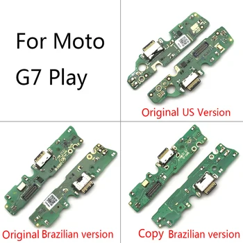 Orijinal Motorola Moto G7 Oyun USB Şarj Portu Jack yuva konnektörü Şarj Kurulu Flex Kablo