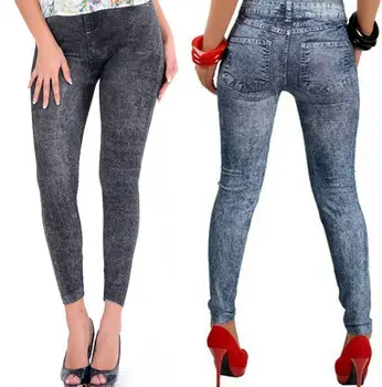 2020 Moda Bayan Spor Tayt Sıska Yüksek Bel Pantolon Süper Ucuz Bayanlar Denim Sıkı kalem pantolon Yaz