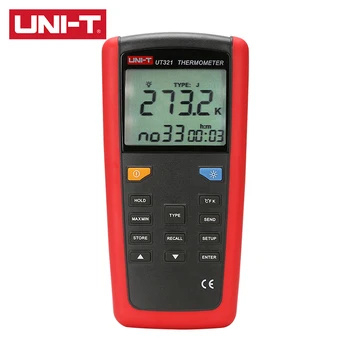 UNI-T UT325 UT321 Pirometre Kontak Tipi Termometre Endüstriyel Sıcaklık Ölçer 2CH Veri Kaydı Test K / J / T / E / R / S / N