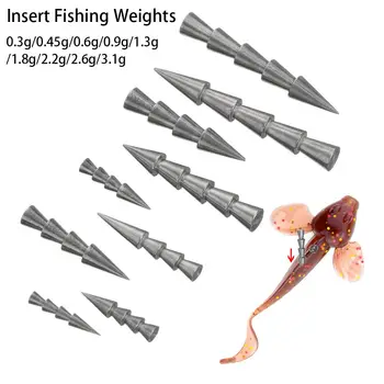 Yüksek Kalite Yeni Ek Ağırlık Ağırlıkları Yüksek Kaliteli Eklemek Balıkçılık Ağırlıkları Kanca Bağlayıcı Platin Balıkçılık Tungsten güz