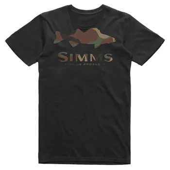 Simms erkek rahat açık spor kısa kollu t-shirt balıkçılık gömlek Upf 50 Giysi Performans balıkçı kıyafeti Eğlence Çalışma Üst