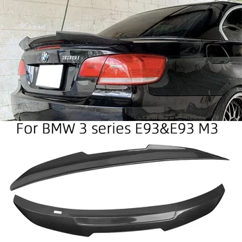 BMW 3 Serisi için E93 ve E93 M3 Cabrio PSM Stil Karbon fiber Arka Spoiler Bagaj kanat 2006-2013 FRP petek Dövme