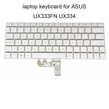 Arkadan aydınlatmalı Klavye UX333 ASUS Zenbook 13 için UX334 LA Latin beyaz Laptop klavyeler Vida Sonrası 0KNB0 162GLA00 yeni