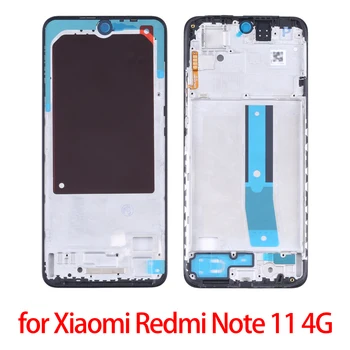 Xiaomi Redmi için Not 11 4G Ön Konut LCD Çerçeve Çerçeve Plaka Xiaomi Redmi için Not 11 4G