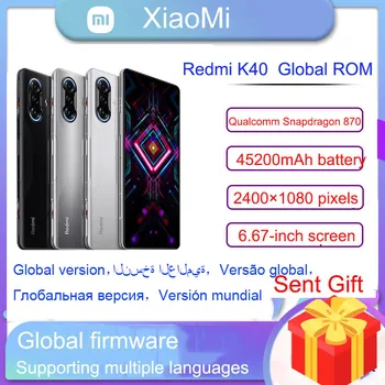 Xiaomi Redmi K40 Oyun Smartphone 128GB Boyut 1200 Octa Çekirdek 120Hz Ekran 64MP Kamera cep telefonları